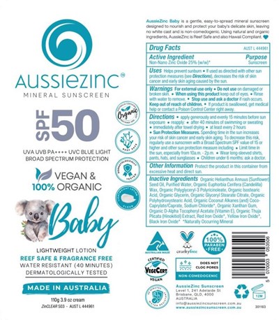 Label (Aussiezinc Baby Label)